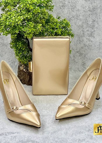 Parlak Çok Renkli Kadın Stiletto Topuklu Ayakkabı - Görsel 9