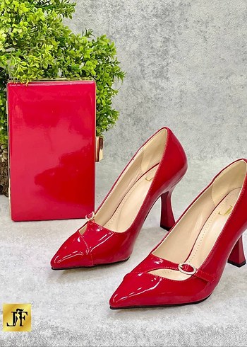 Parlak Çok Renkli Kadın Stiletto Topuklu Ayakkabı - Görsel 12