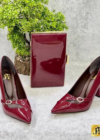 Parlak Çok Renkli Kadın Stiletto Topuklu Ayakkabı - Görsel 11