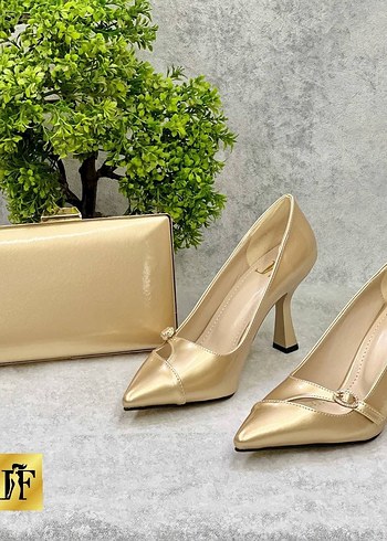 Parlak Çok Renkli Kadın Stiletto Topuklu Ayakkabı - Görsel 3