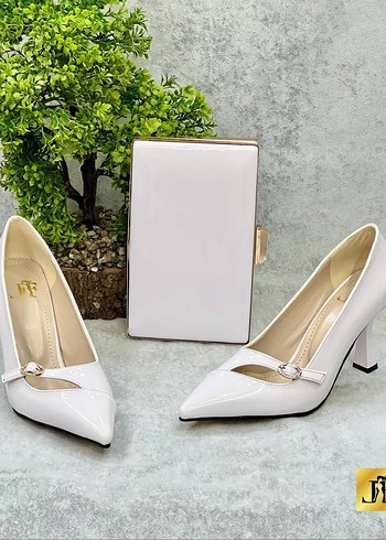 Parlak Çok Renkli Kadın Stiletto Topuklu Ayakkabı - Görsel 8