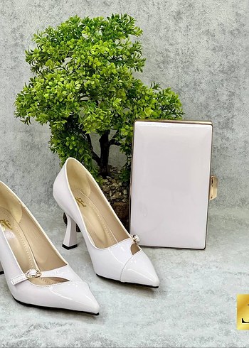 Parlak Çok Renkli Kadın Stiletto Topuklu Ayakkabı - Görsel 10