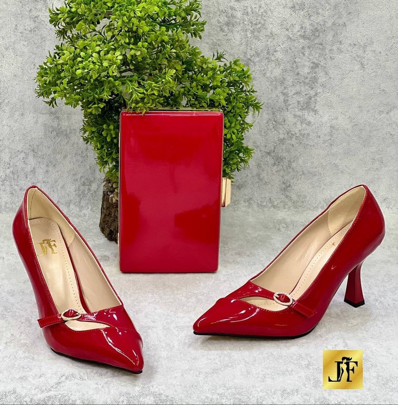 Parlak Çok Renkli Kadın Stiletto Topuklu Ayakkabı - Görsel 2