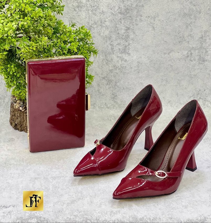 Parlak Çok Renkli Kadın Stiletto Topuklu Ayakkabı - Görsel 5