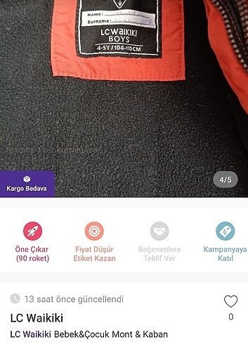 Erkek cocuk mont - Görsel 4