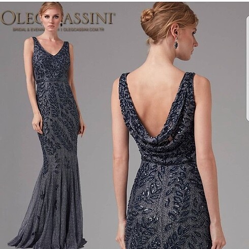 Oleg cassini 46 Beden Abiye