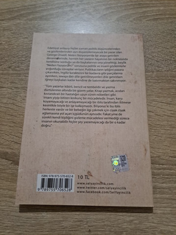 George Orwell - Neden Yazıyorum - Görsel 2