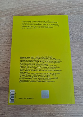 Özdemir Asaf 'ça' Kitap - Görsel 2
