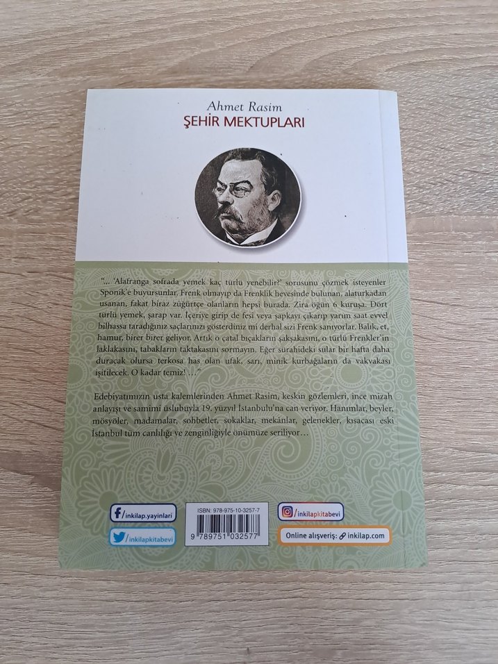 Ahmet Rasim - Şehir Mektupları Kitabı - Görsel 2