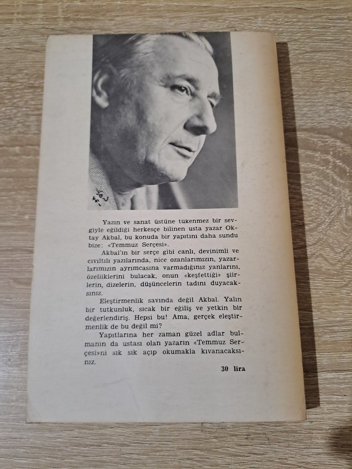 Oktay Akbal - Temmuz Serçesi Kitap - Görsel 2