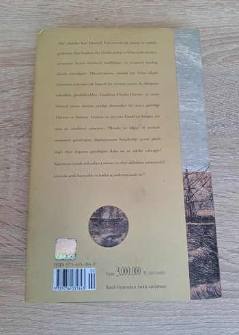 Stephen Jay Gould - Darwin ve Sonrası Kitap - Görsel 2