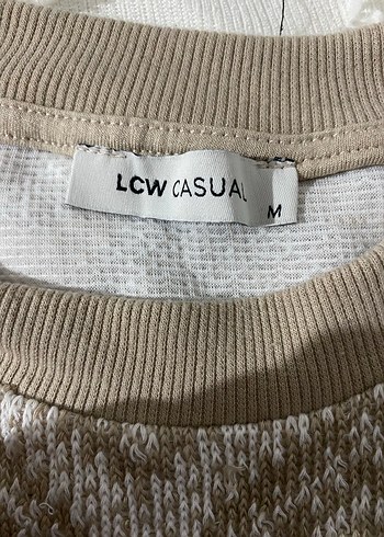 m Beden Bej örgü LCW süveter