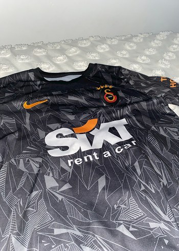 Erkek Siyah Baskılı Spor Galatasaray Siyah Forma