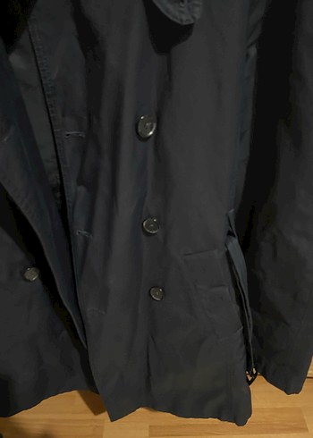 Lacivert Midi Erkek Altınyıldız Trençkot - Görsel 4