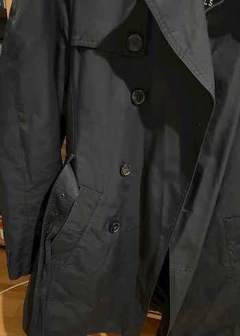 Lacivert Midi Erkek Altınyıldız Trençkot - Görsel 5