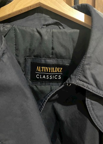 Lacivert Midi Erkek Altınyıldız Trençkot - Görsel 3