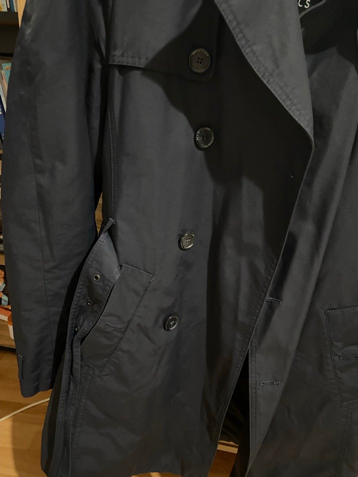 Lacivert Midi Erkek Altınyıldız Trençkot - Görsel 5