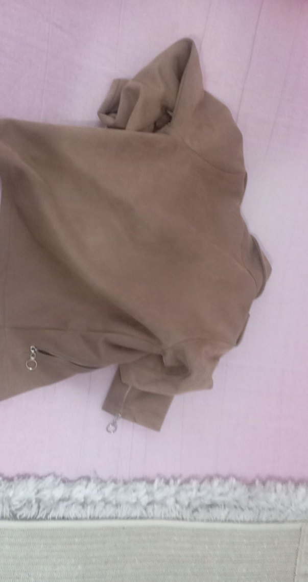 Bej Süet Kadın Ceket - Görsel 3