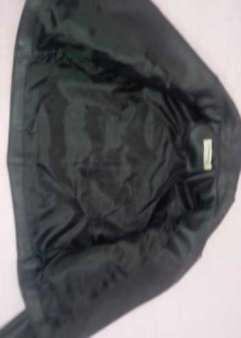 Siyah Kadın Deri Biker Ceket - Görsel 2