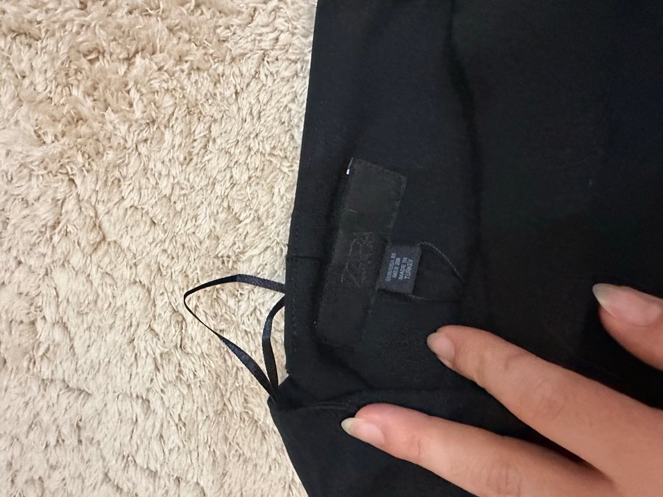 Siyah Mini Kemer Detaylı şort etek - Görsel 2