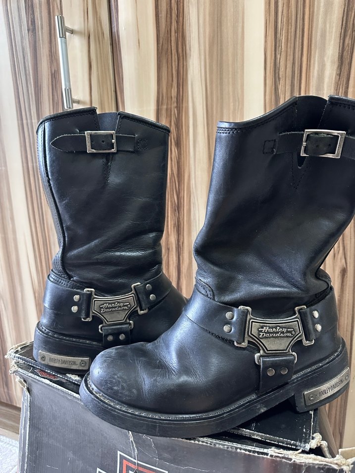 Siyah Harley-Davidson bot/çizme 41 numara - Görsel 2