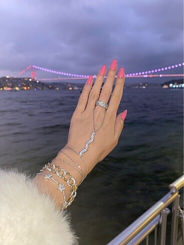 swarovski Gurmet Model Çelik Künye Bileklik