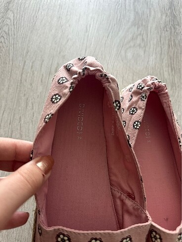 H&M Pembe çiçekli espadril