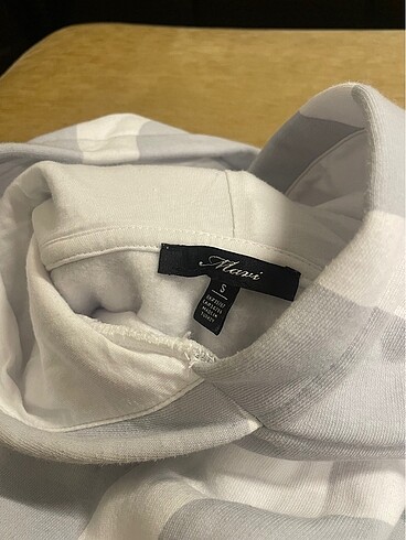 s Beden Kapüşonlu Mavi Sweatshirt