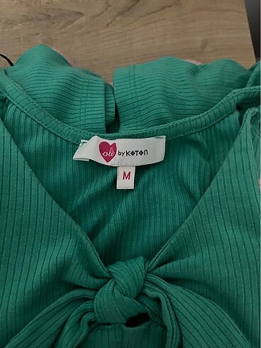 m Beden turkuaz Renk Retro crop bluz