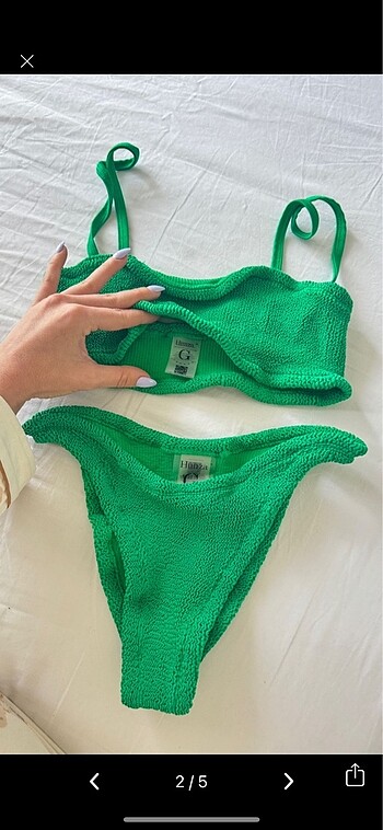 Diğer Hunza G yeşil bikini takımı TEK BEDEN XS, S,M,L