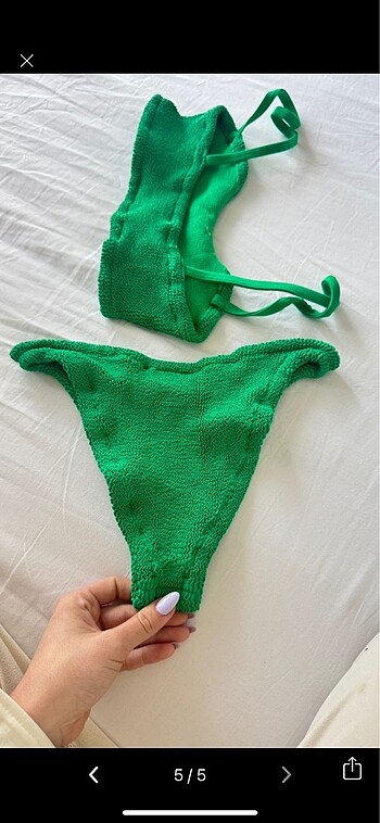 s Beden yeşil Renk Hunza G yeşil bikini takımı TEK BEDEN XS, S,M,L