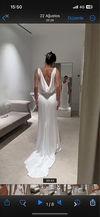 Vakko VAKKO WEDDING Nişan elbisem ama sade bir gelinlik olarakta kulla