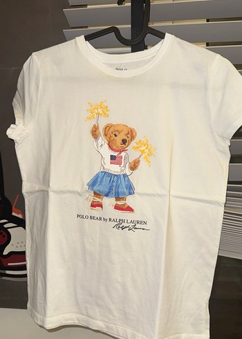 Kız Çocuk Beyaz Baskılı Kısa Kollu Tişört - Görsel 2