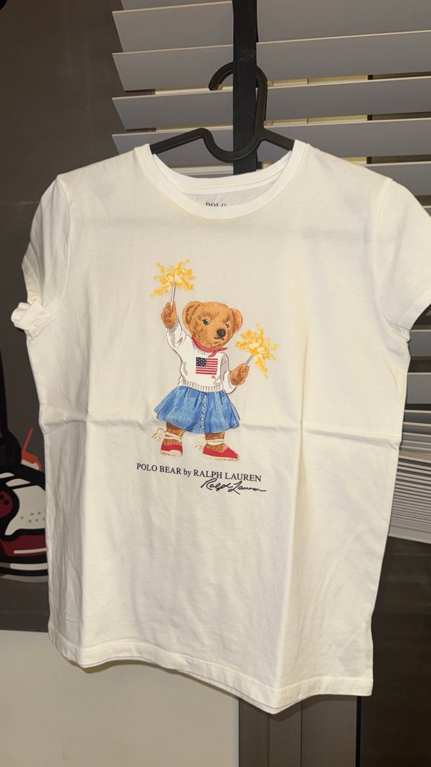 Kız Çocuk Beyaz Baskılı Kısa Kollu Tişört - Görsel 2