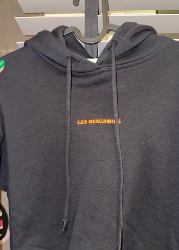 Siyah xs Kısa Kadın Sweatshirt - Görsel 7