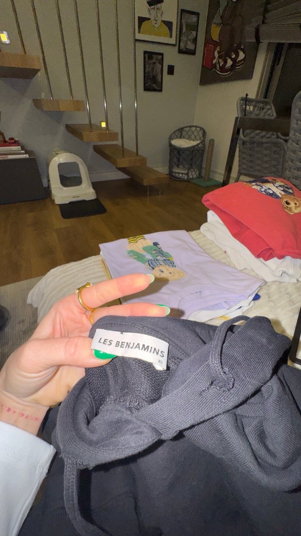 Siyah xs Kısa Kadın Sweatshirt - Görsel 3