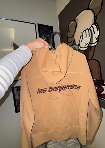 Bej Kadın Kapüşonlu Sweatshirt - Görsel 6