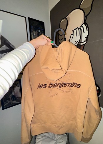 Bej Kadın Kapüşonlu Sweatshirt - Görsel 7