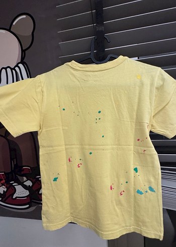 Erkek Çocuk Sarı Baskılı Kısa Kollu Tişört - Görsel 2