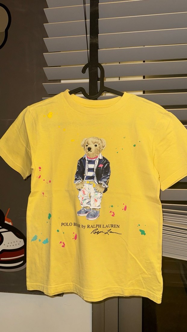 Erkek Çocuk Sarı Baskılı Kısa Kollu Tişört - Görsel 5