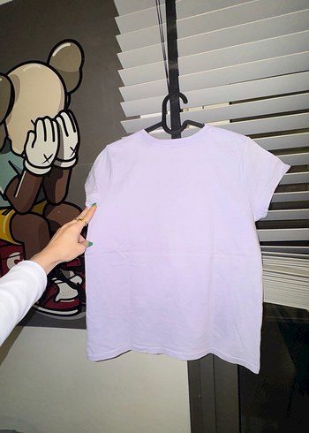 Kız Çocuk Baskılı Mor Tişört - Görsel 5