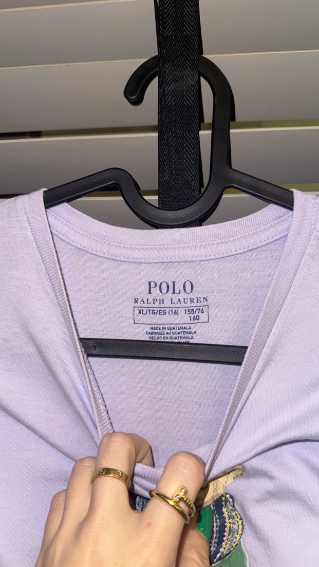 Kız Çocuk Baskılı Mor Tişört - Görsel 3