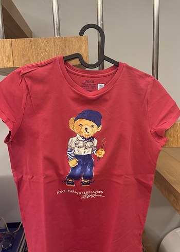 Kız Çocuk Kırmızı Baskılı Kısa Kollu Tişört - Görsel 7