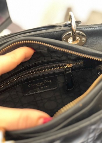 Klasik Siyah Deri Kadın Çanta dior muadili - Görsel 6