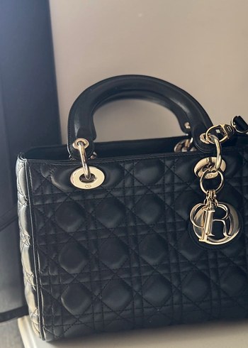 Klasik Siyah Deri Kadın Çanta dior muadili - Görsel 3