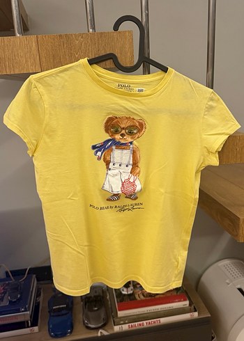 Kız Çocuk Sarı Baskılı Kısa Kollu Tişört - Görsel 2