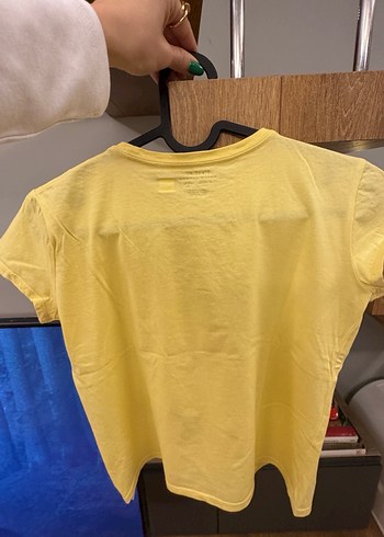 Kız Çocuk Sarı Baskılı Kısa Kollu Tişört - Görsel 6