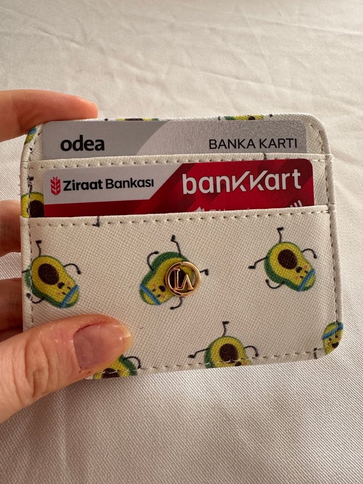 Beyaz Baskılı Kadın Kartlık - Görsel 3