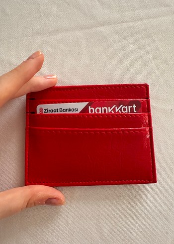 Kırmızı Deri Kadın Cüzdanı - Görsel 3