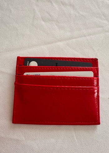 Kırmızı Deri Kadın Cüzdanı - Görsel 2